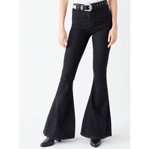 Black flare jeans bell bottom urban outfitters